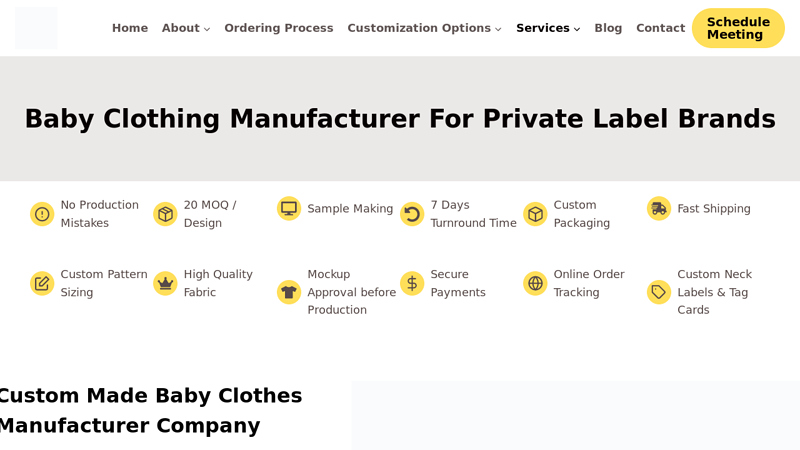 Custom Made Kids Clothing Manufacturers in USA