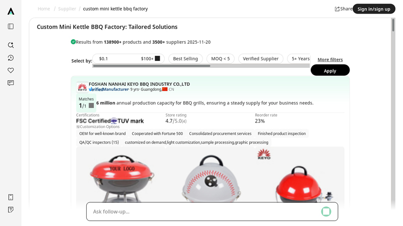 Custom Mini Kettle BBQ Factory: Tailored Solutions