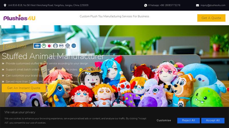 Custom Plush Manufacturer