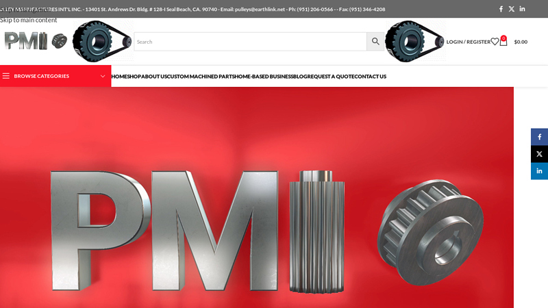 Custom Pulleys Manufacturers Company in Seal Beach CA