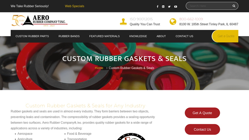 Custom Rubber Gaskets & Seals