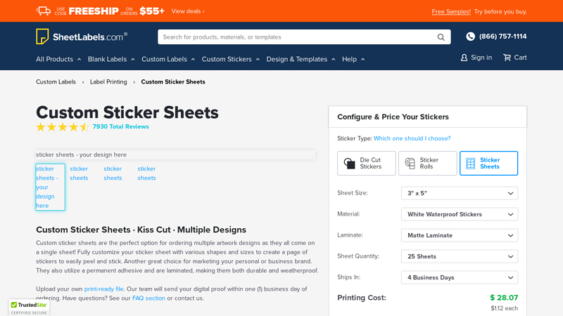 Custom Sticker Sheets