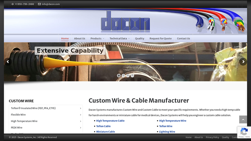 Custom Wire & Cable Manufacturer