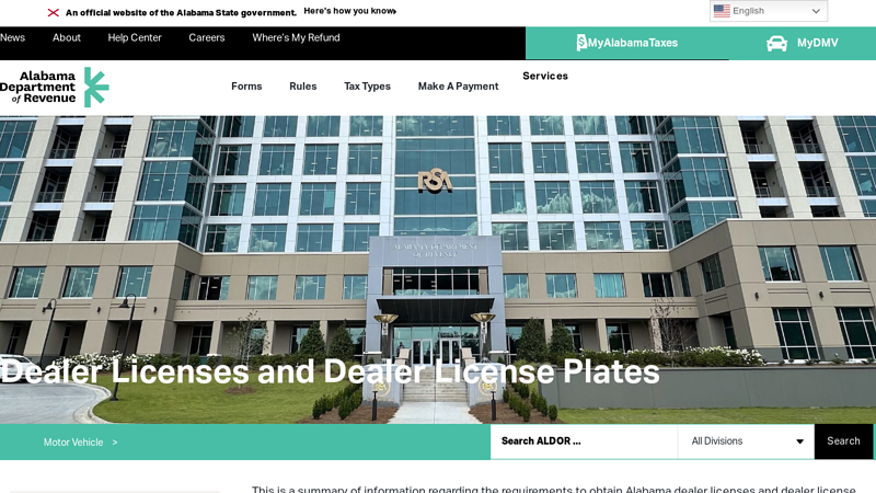 Dealer Licenses and Dealer License Plates