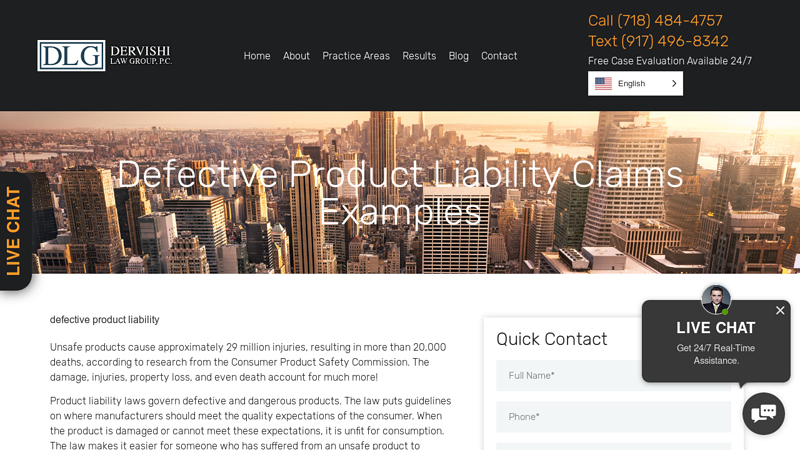 Defective Product Liability Claims Examples