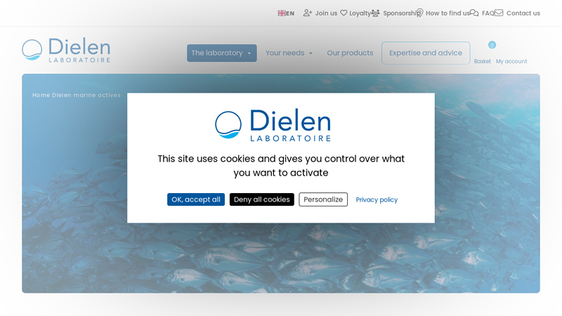 Dielen marine active ingredients