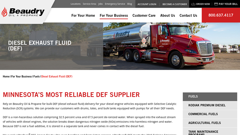 Diesel Exhaust Fluid (DEF) Supplier