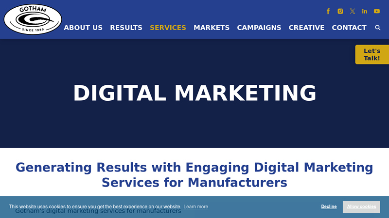 Digital Marketing Agency Specializing in Manufacturing & Industrial