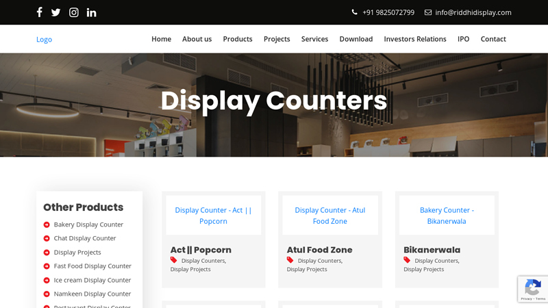 Display Counter Manufacturers