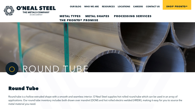 DOM & HREW Round Tubes - Hot Rolled Round Tubes