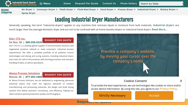 Dryer Manufacturers