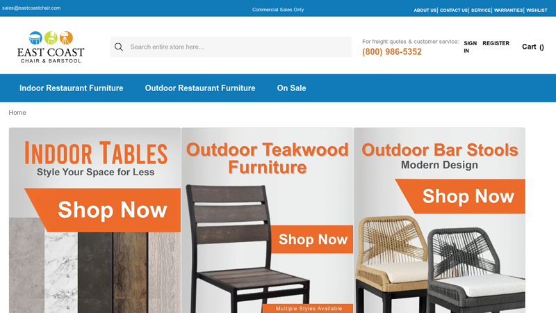 East Coast Chair & Barstool