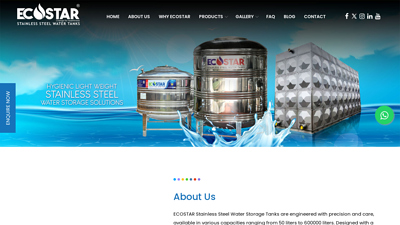 Ecostar SS Water Tanks: Stainless Steel Water tanks in Ernakulam ...