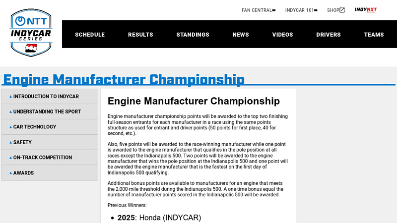 Engine Manufacturer Championship