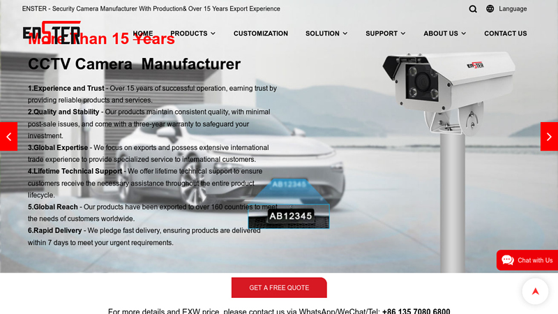 Enster Security CCTV Surveillance IP Camera Manufacturer And ...