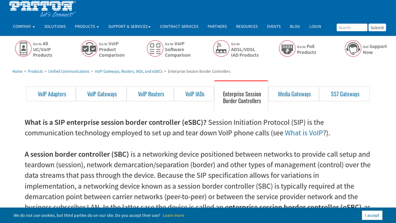 Enterprise Session Border Controllers made in the USA