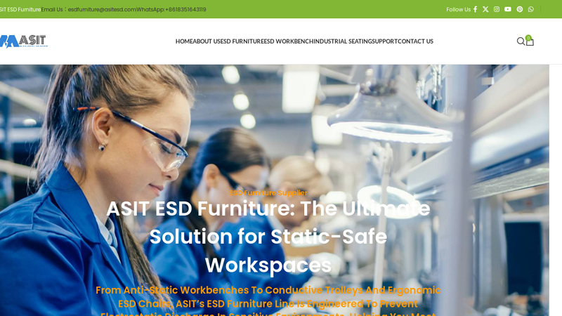 ESD Furniture Supplier:ESD Workbench,ESD Chair,ESD Trolley.
