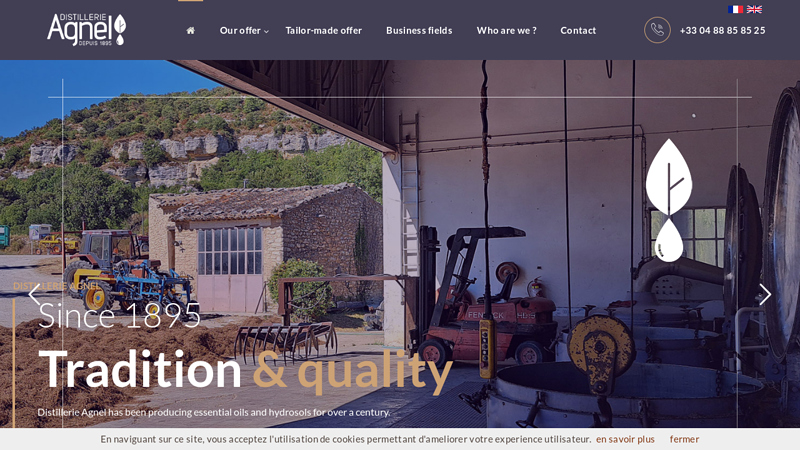 Essential oil manufacturer for over a century