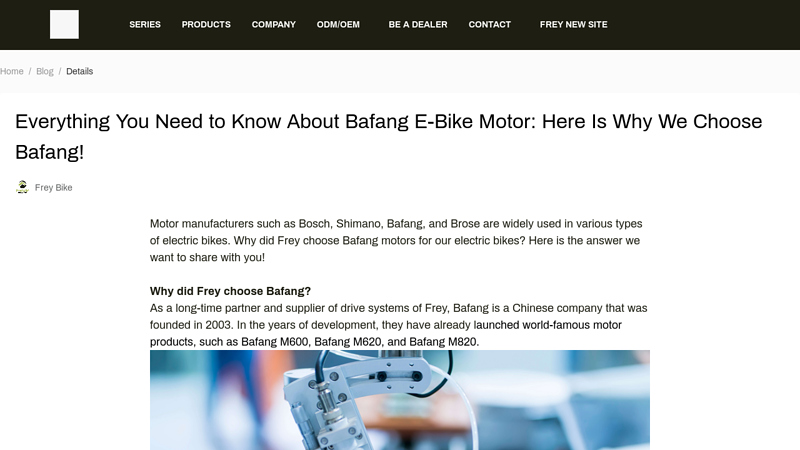 Everything You Need to Know About Bafang E