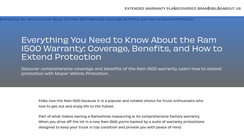 Everything You Need to Know About the Ram 1500 Warranty