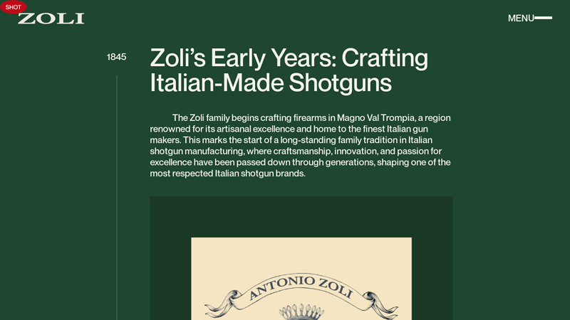 Excellence in Italian Shotgun Manufacturing