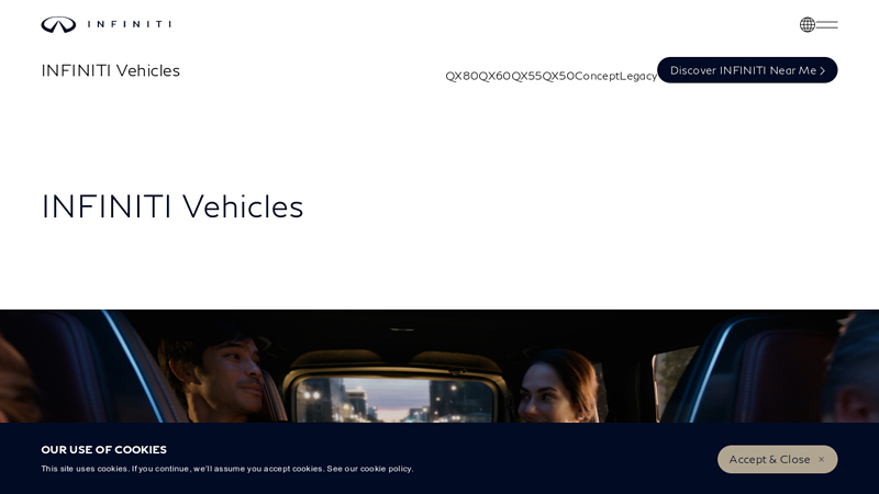 Explore INFINITI New Vehicles & Lineup