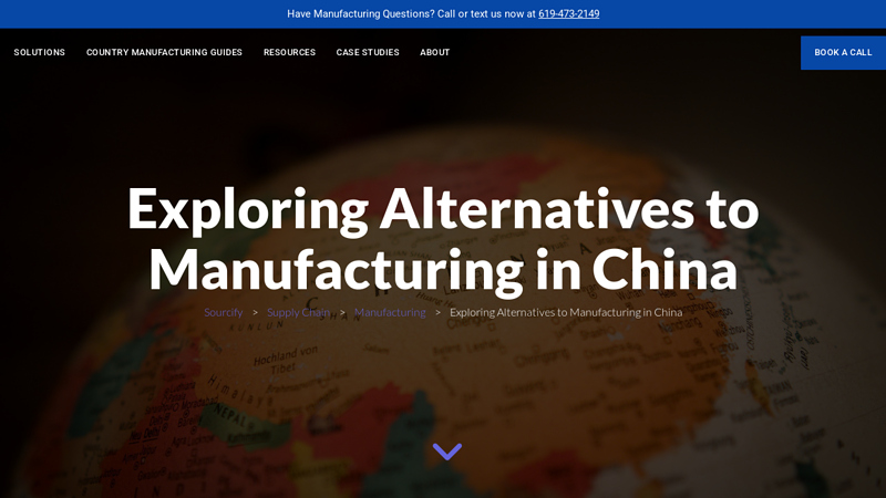 Exploring Alternatives to Manufacturing in China