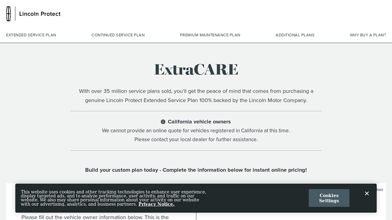 ExtraCARE Plan: Tech & Powertrain