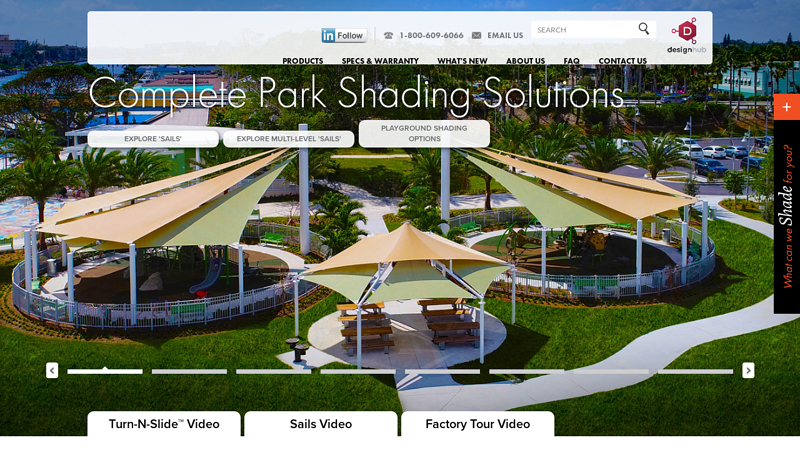 Fabric shade structures for sun protection at playgrounds, schools ...