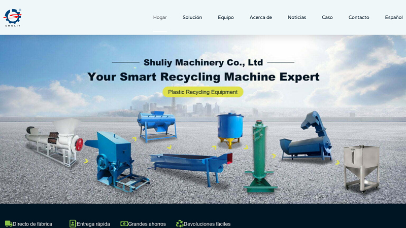 Fabricante de maquinaria de reciclaje