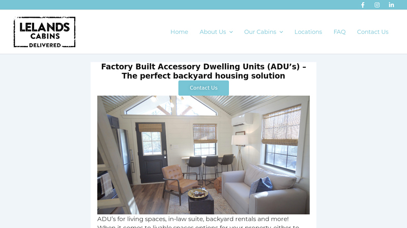 Factory Built Accessory Dwelling Units (ADU's)