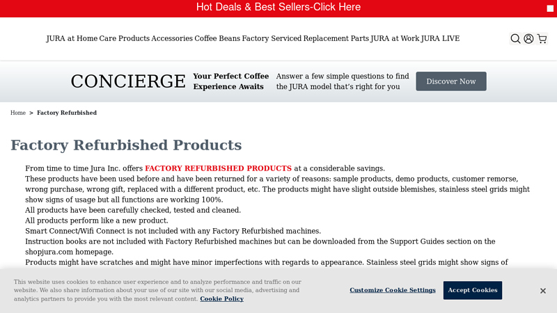 Factory Refurbished Products