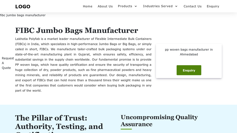 FIBC Bags, FIBC Jumbo Bags Manufacturer, Supplier in India