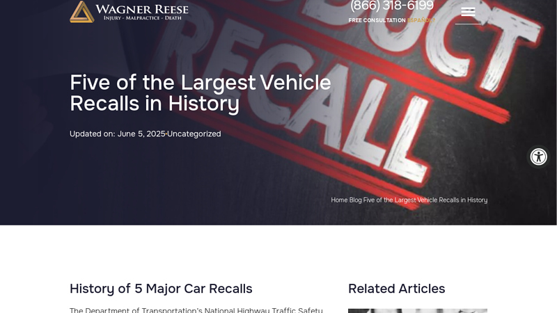 Five of the Largest Vehicle Recalls in History