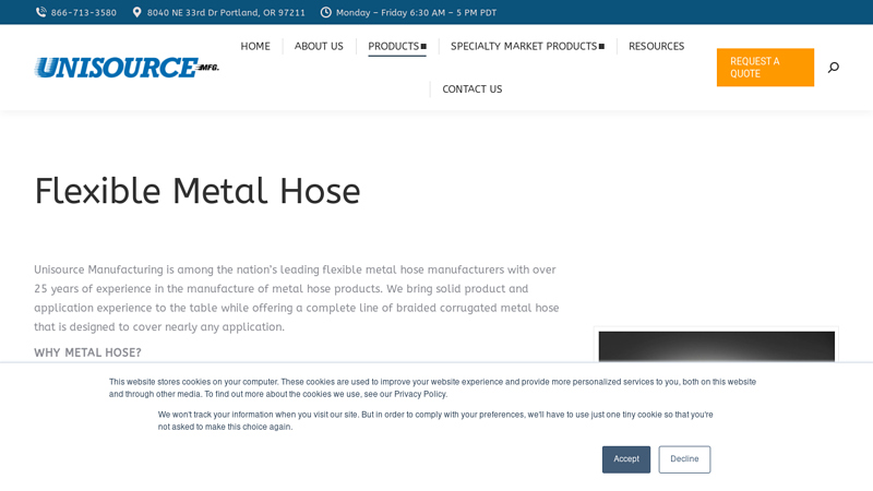 Flexible Metal Hose