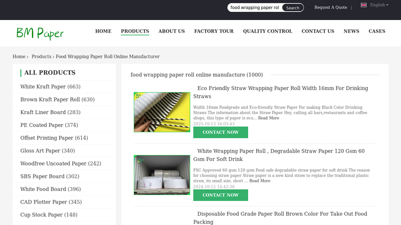 food wrapping paper roll
