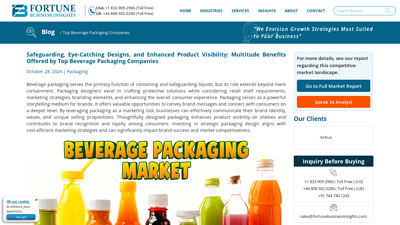 Top 10 Beverage Packaging Companies in Global Market [2024]