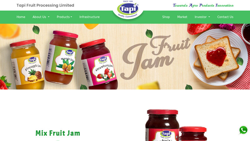 Fruit jam manufacturer in india