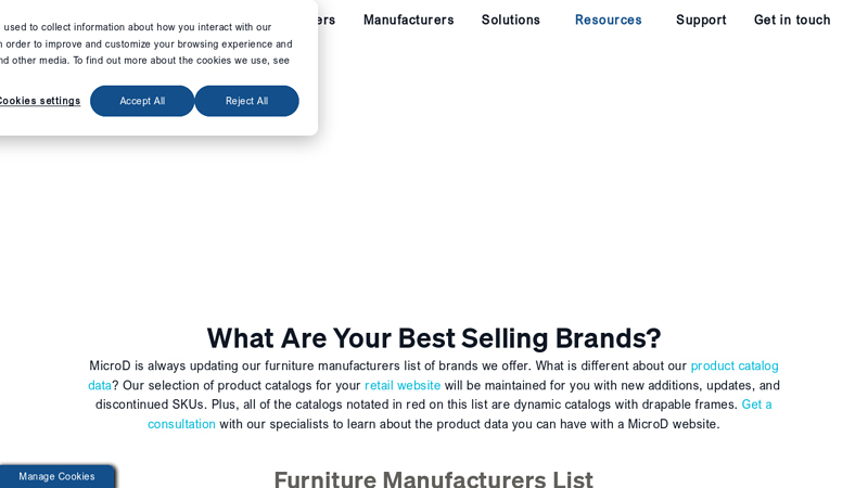 Furniture Manufacturers List