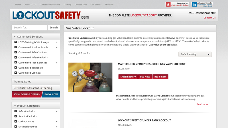Gas Valve Lockout