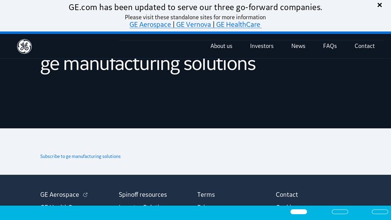 ge manufacturing solutions