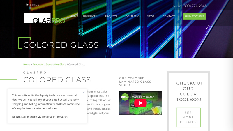 GlasPro Colored Glass