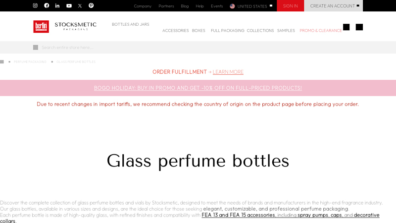 Glass Perfume Bottles & Vials