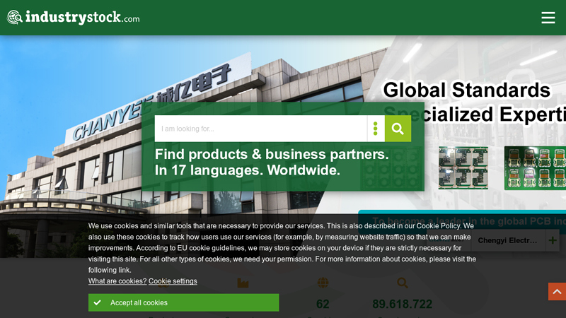 Global B2B industry platform for sales, marketing and more