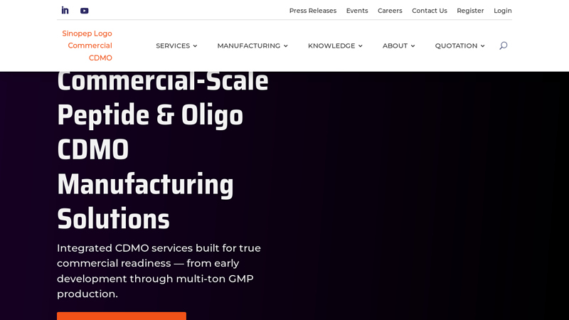 GMP Peptide CDMO & Oligo Manufacturing