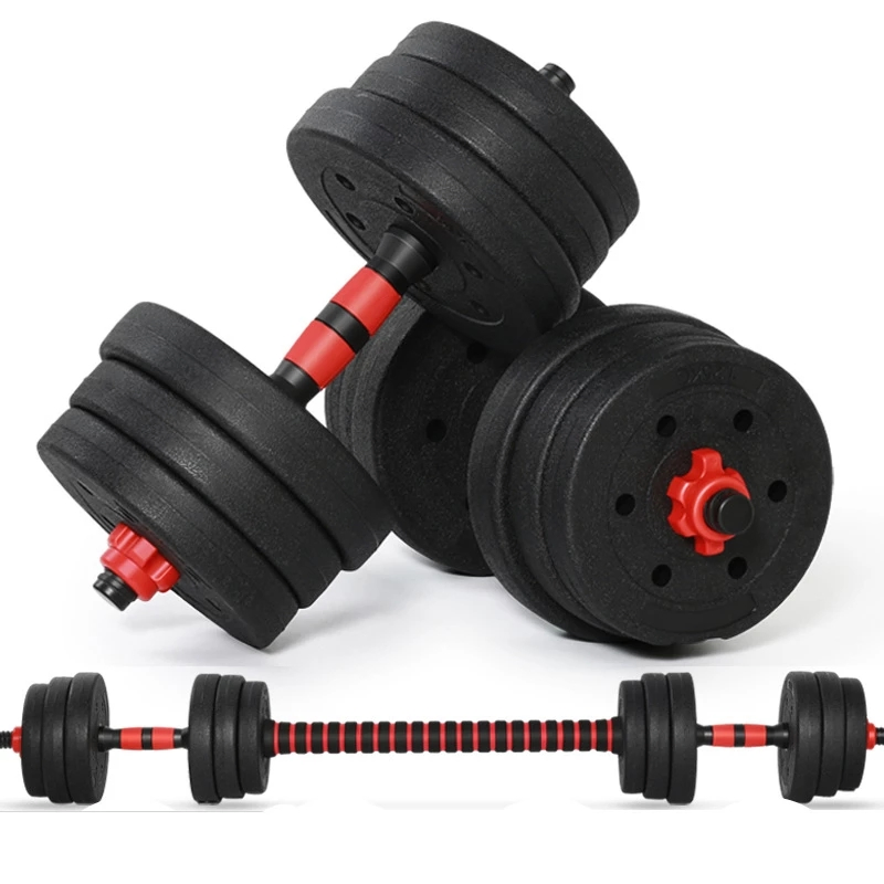 Gym equipments dumbbell sets 40kg adjustable weights cement ...