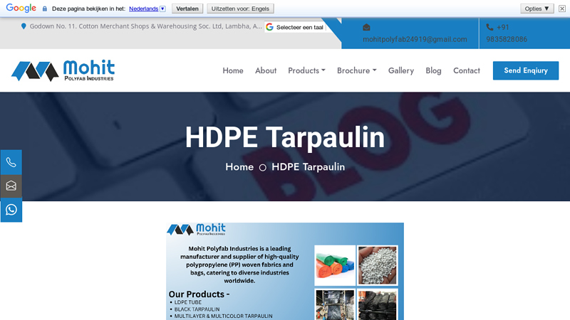 HDPE Tarpaulin