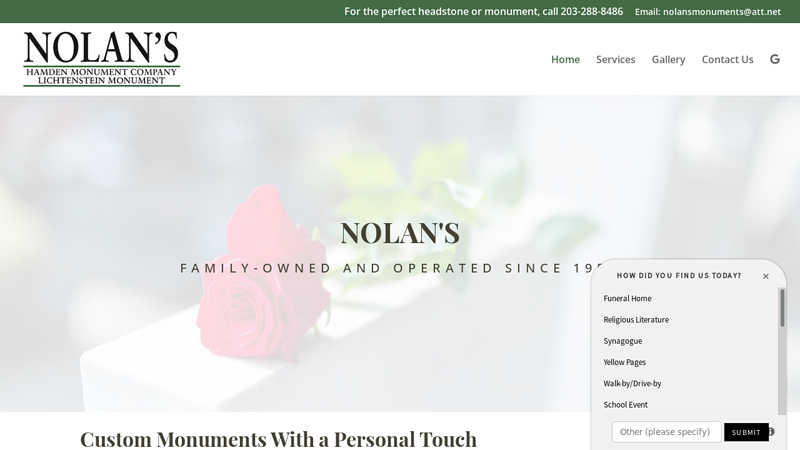 Headstone Design in Hamden, CT