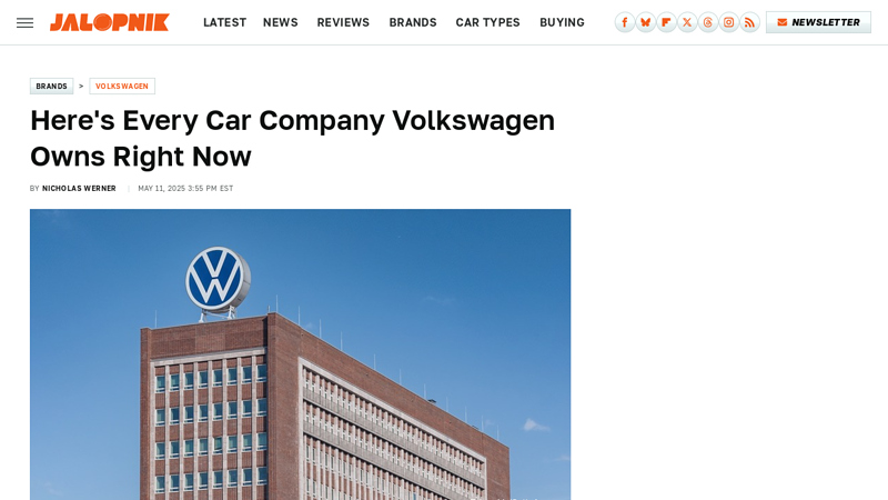 Here's Every Car Company Volkswagen Owns Right Now