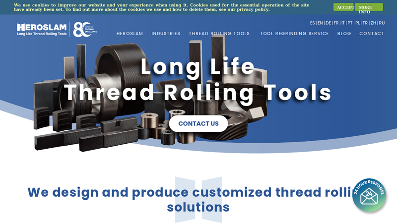 HEROSLAM: Flat and cylindrical dies